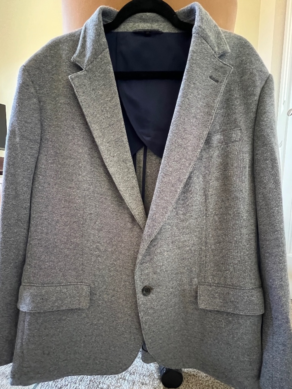 Bonobos jetsetter knit blue blazer